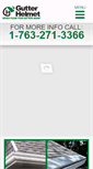 Mobile Screenshot of gutterhelmetmn.com
